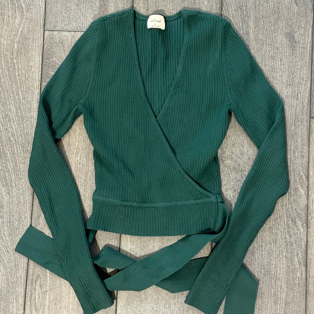Wilfred All Tied Up Wrap Sweater